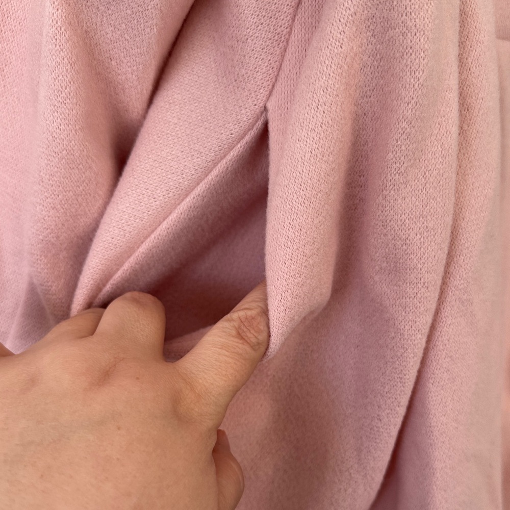 SHEIN Pink PeaCoat with Lace Hem - Picture 5 of 12